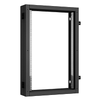 Пристенная поворотная секция TLK 19", 18U, Ш600хВ904хГ156мм, 1 пары L-образных монтажных направляющих, черный RAL 9005.