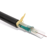 Кабель волоконно-оптический 50/125 (OM2) многомодовый, 16 волокон, Central tube, для внешней прокладки, бронированный стальной лентой, PE, чёрный