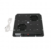 Модуль вентиляторный, потолочный, 380 x 380 мм, 2 вентилятора, номинальная мощность 44 Вт, пластиковый, цвет черный (RAL 9005) 