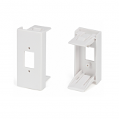 Вставка 45x22,5 (аналог Mosaic) для 1 симплексного SC/DLC адаптера, белая