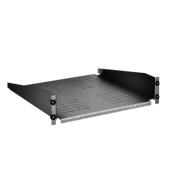 Полка консольная 2U 400мм RAL9005