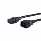 Кабель питания IEC 320 C19 - IEC 320 C20 (3x1.5), прямая вилка, 16A, 5м, цвет черный