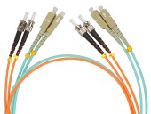 Шнур оптический соединительный, одинарный, многомодовый 50/125 OM4, LC/UPC-LC/UPC, LSZH нг(А)-HF, 1 м