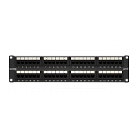Патч-панель 19",2U,CAT6, 48 портов RJ45, неэкранированная