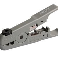 Инструмент NETLAN универсальный, для зачистки и обрезки плоских и круглых кабелей (до 9мм) с жилами из мягких металлов (не для стали), с колесом регул