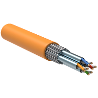 ITK Витая пара S/FTP кат.6A 4х2х23AWG solid LSZH нг(А)-HF оранжевый (305м)