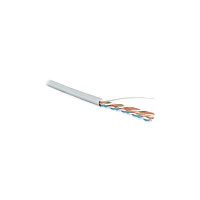 Кабель витая пара, неэкранированный U/UTP, категория 5e, 4 пары 24 AWG, 4х2х0,51 мм, однопроволочные жилы, LSZH, нг(А)-HF, внутренний -40°C – +75°C, 