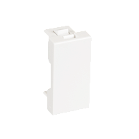 Вставка-заглушка NETLAN типа Mosaic 22,5x45мм, белая, уп-ка 10 шт.