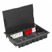 Люк - 24 модуля (12 розеток 45х45мм), антрацит (83012 CAT)	