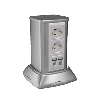 Миниколонна алюминиевая 250мм серый металлик