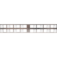 Коммутационная панель NIKOMAX 19", 1U, наборная, под 24 угловых модуля Keystone серии AN, UTP/STP, с заземлением, с органайзером, металлик