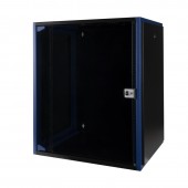 Шкаф настен. 19", 15U 600х450, дв. стек, чер.