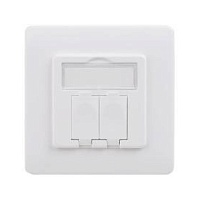 Настенный адаптер для модулей Keystone, 2 порта