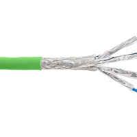 Кабель NIKOLAN S/FTP 4 пары, Кат.7 (Класс F), тест по ISO/IEC, 600МГц, одножильный, BC (чистая медь), 23AWG (0,56мм), внутренний, LSZH нг(А)-HFLTx, са