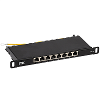 ITK 0,5U патч-панель кат.6A STP 8 портов 10" Dual IDC