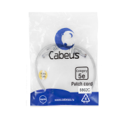 Патч-корд U/UTP, категория 5е, 2xRJ45/8p8c, неэкранированный, серый, PVC, 0.5м
