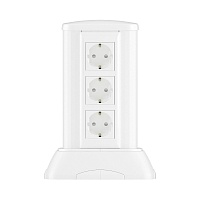 Миниколонна алюминиевая, 0.25м, цвет белый