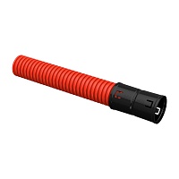 Труба гофр. двустенная ПНД d=50мм красная (150м) IEK