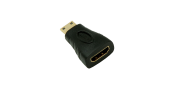 Переходник NETLAN MiniHDMI-HDMI, v2.0, черный, уп-ка 10шт.