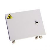 Оптический бокс (кросс) IP 55 настенный, одна дверь, замок, до 8 портов