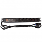 BONCH-ATS/PDU Блок розеток  с функцией АВР для  19 дюймого шкафа, 6 Shuko; Вводы A, B: вилка C14