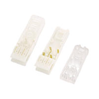 Коммутационный коннектор NIKOMAX 110 типа, Кат.5, (Класс D), 100МГц, 2 пары, белый, с прозрачной крышкой, уп-ка 10шт.