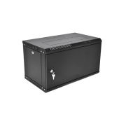 Шкаф телекоммуникационный настенный сварной 6U (600 × 660) съёмные стенки, дверь металл, чёрный