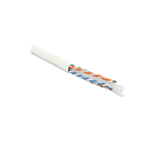 Кабель витая пара U/UTP, кат6, 4 пары (23 AWG), однож (solid), с разделителем, LSZH, нг(А)-HF, –20°C – +75°C, белый - гарантия:15 лет комп/25 лет сист
