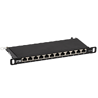 ITK 0,5U патч-панель кат.5E STP 12 портов 10" Dual IDC