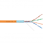 Кабель NIKOMAX F/UTP 4 пары, Кат.5e (Класс D), тест по ISO/IEC, 100МГц, одножильный, BC (чистая медь), 24AWG (0,52мм), полимерный материал нг(А)-HF, в