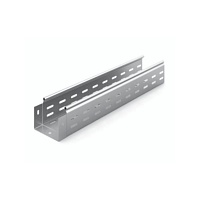 Металлический лоток перфорированный 100х80х3000, толщ. 0,8 мм, Сендзимир цинк