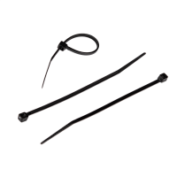 Стяжка NIKOMAX нейлоновая неоткрывающаяся, 200х3,6мм, устойчивая к УФ, черная, уп-ка 100шт.