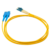 Шнур оптический переходной, двойной, одномодовый 9/125, LC/UPC-SC/UPC, LSZH нг(А)-HF, 2 м
