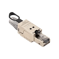 Коннектор TERACOM PRO полевой заделки RJ-45 (8P8C) экранированный STP для кабеля Cat.6