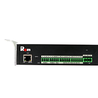 Упр. верт. блок розеток с монит. Rem-MC1 8х2 S, 32A, алюм., 42-48U, колодка