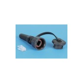Промышленный разъем RJ-45 (8P8C) под витую пару, IP67, категория 5e, с защитной крышкой