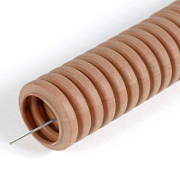 Труба гофрированная ПВХ легкая 350 Н бук с/з д40 (15 м/уп) Промрукав