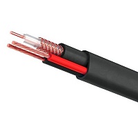 Кабель комбинированный для систем видеонаблюдения на базе РК 75-2-122 КВК-П-2x0.5м внешний (200м) (КВК-П-2x0,5М)