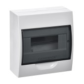 Корпус пластиковый ЩРН-П-8 черн. прозр. дверь IP41 GENERICA
