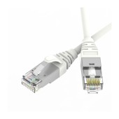 Патч-корд экранированный Ultra SLIM CAT6A S/FTP 4х2, 30 AWG, LSZH, белый, 1,5м