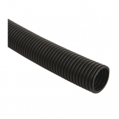 Труба гофр.ПНД d 16 с зондом (25 м ) IEK черный