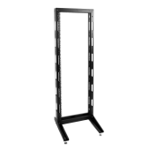 Стойка телекоммуникационная универсальная 42U однорамная, цвет черный