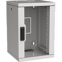ITK LINEA WS Шкаф 10" 9U 320х310мм дверь стекл. сер.