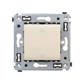 Выключатель одноклавишный в стену, "Avanti", "Ванильная дымка"
