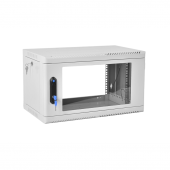 Шкаф телекоммуникационный настенный сварной 6U (600 × 530) съёмные стенки, дверь стекло