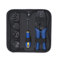 Набор инструментов ( инструмент обжимной для кабельных наконечников, отвертка, сменные  насадки 5 шт.  )