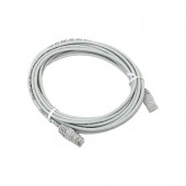 Патч-корд TERACOM Cat.5E (1Гбит/с) неэкранированный UTP оболочка PVC серый (5м)