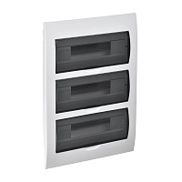 Корпус пластиковый ЩРВ-П-36 черн. прозр. дверь IP41 GENERICA