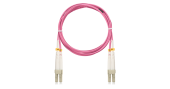 Шнур NIKOMAX волоконно-оптический, соединительный, многомодовый 50/125мкм, стандарта ОM4, LC/UPC-LC/UPC, двойной, LSZH нг(A)-HFLTx, 2мм, маджента, 5м