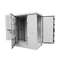 Шкаф всепогодный напольный укомплектованный 18U (Ш1000 × Г600) с эл. отсеком, комплектация ТК-IP54
